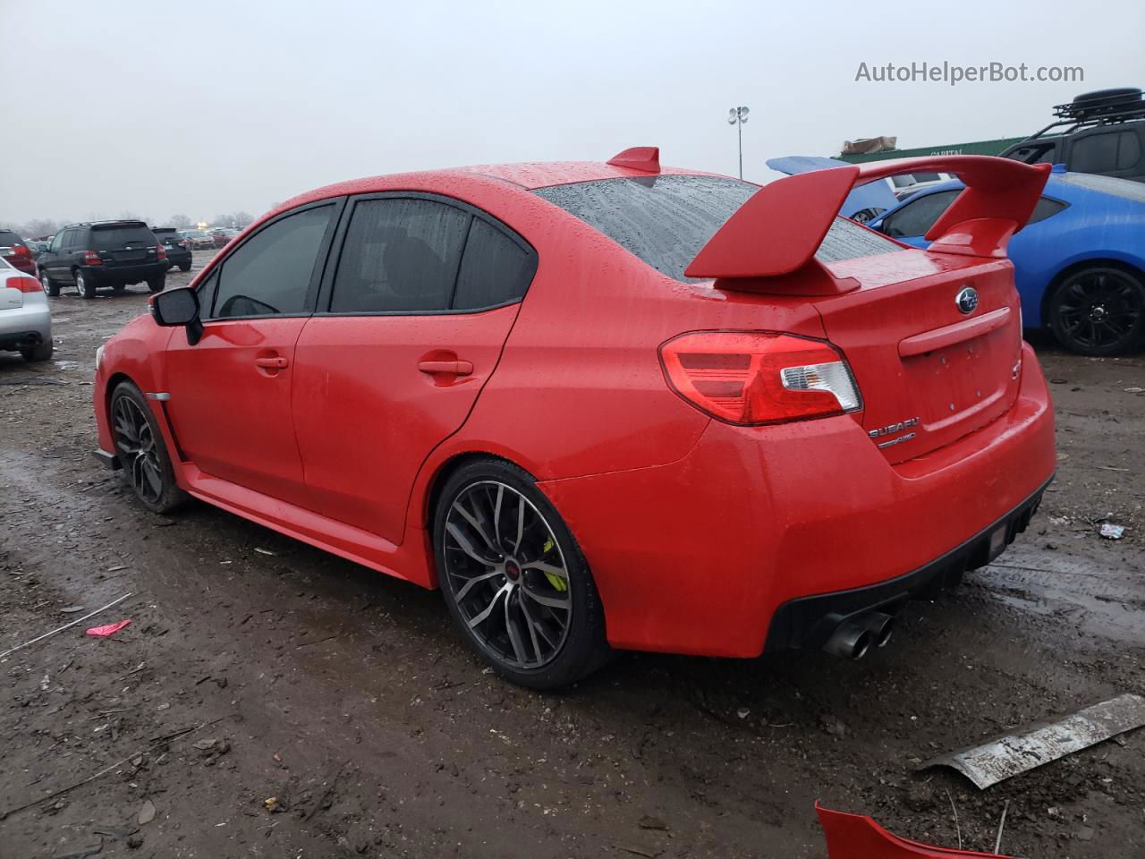 2020 Subaru Wrx Sti Limited Красный vin: JF1VA2Y62L9832839