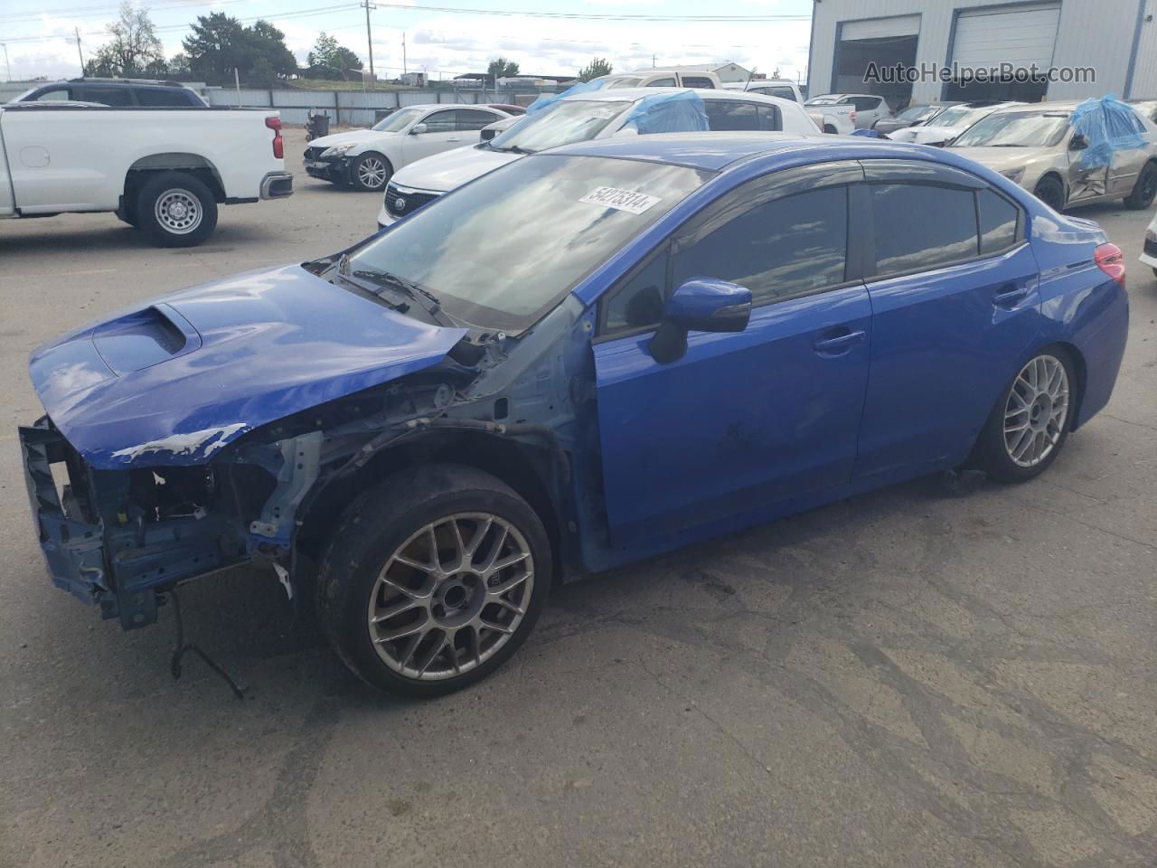 2017 Subaru Wrx Sti Limited Blue vin: JF1VA2Z62H9804951