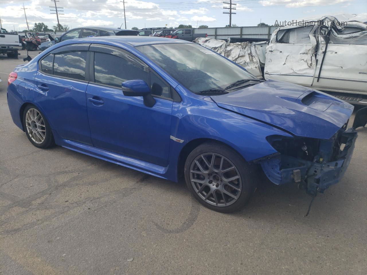 2017 Subaru Wrx Sti Limited Blue vin: JF1VA2Z62H9804951