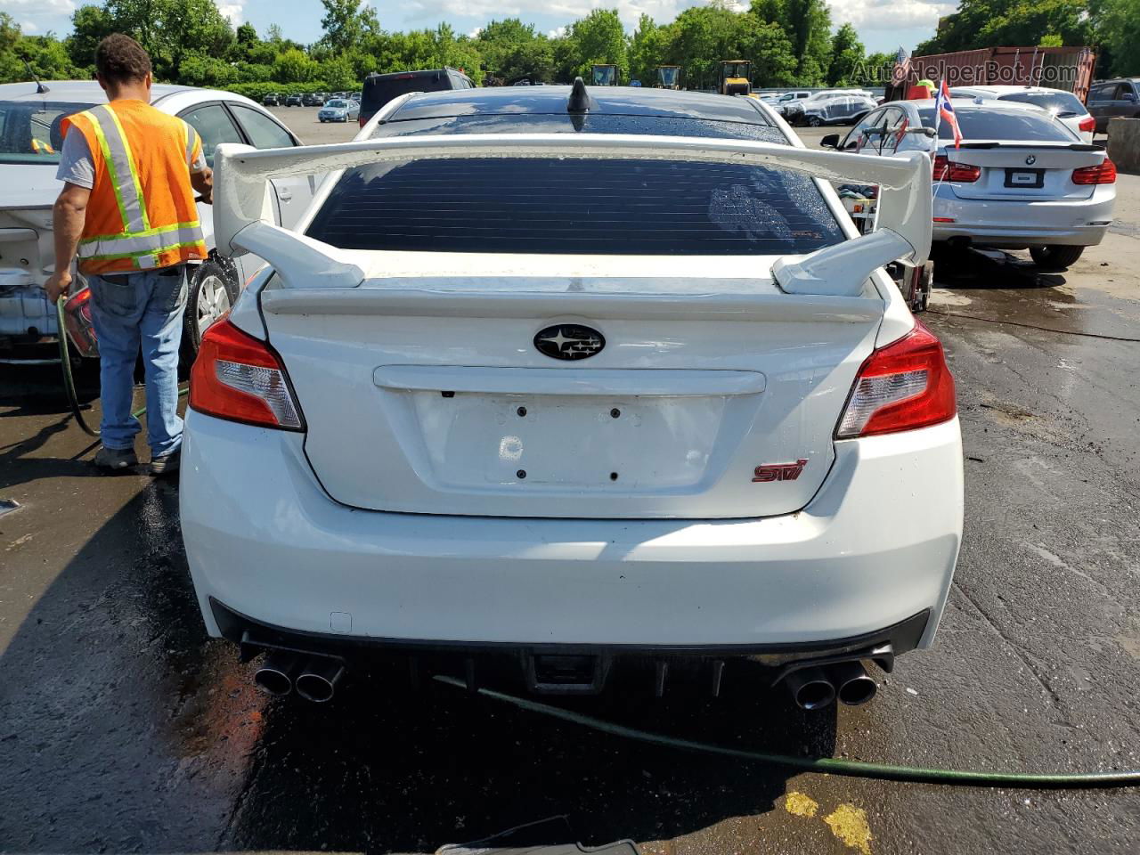 2017 Subaru Wrx Sti Limited White vin: JF1VA2Z64H9801386