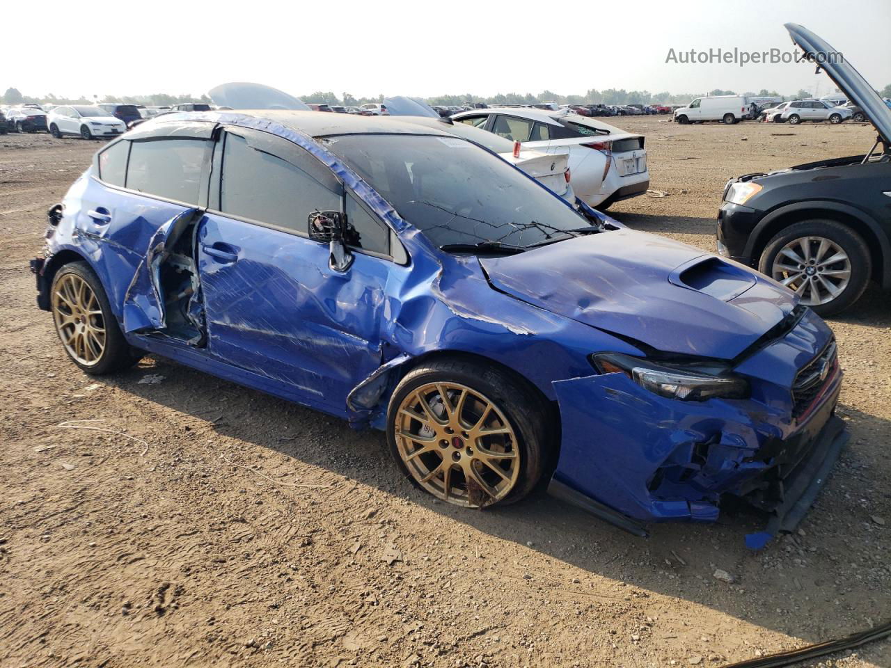 2018 Subaru Wrx Sti Limited Blue vin: JF1VA3Z67J9820218