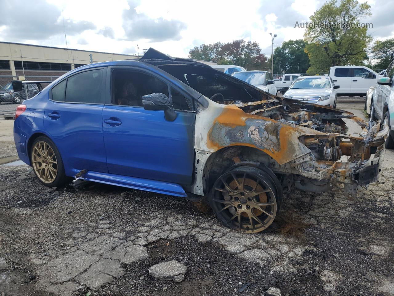 2018 Subaru Wrx Sti Limited Blue vin: JF1VA3Z68J9829199