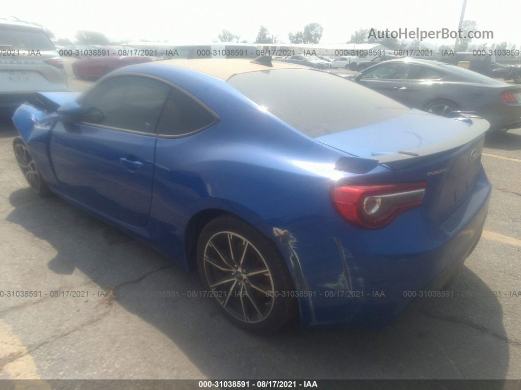 2017 Subaru Brz Premium Blue vin: JF1ZCAB19H9604153