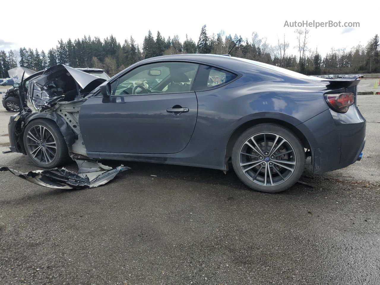 2014 Subaru Brz 2.0 Limited Gray vin: JF1ZCAC10E9602883