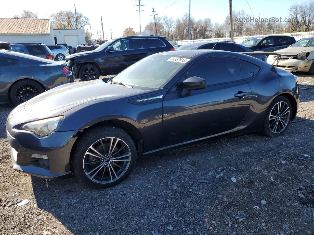 2014 Subaru Brz 2.0 Limited Gray vin: JF1ZCAC10E9604777