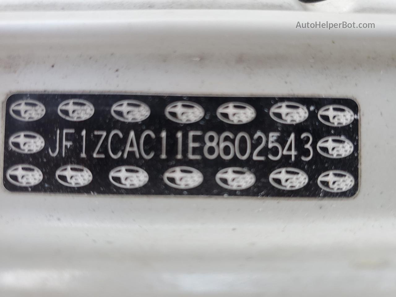 2014 Subaru Brz 2.0 Limited White vin: JF1ZCAC11E8602543