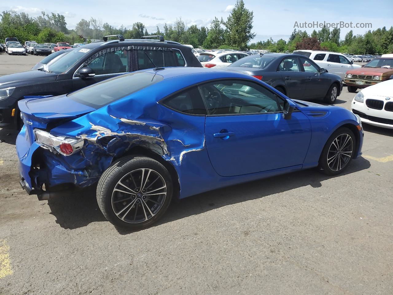 2014 Subaru Brz 2.0 Limited Blue vin: JF1ZCAC11E8603773