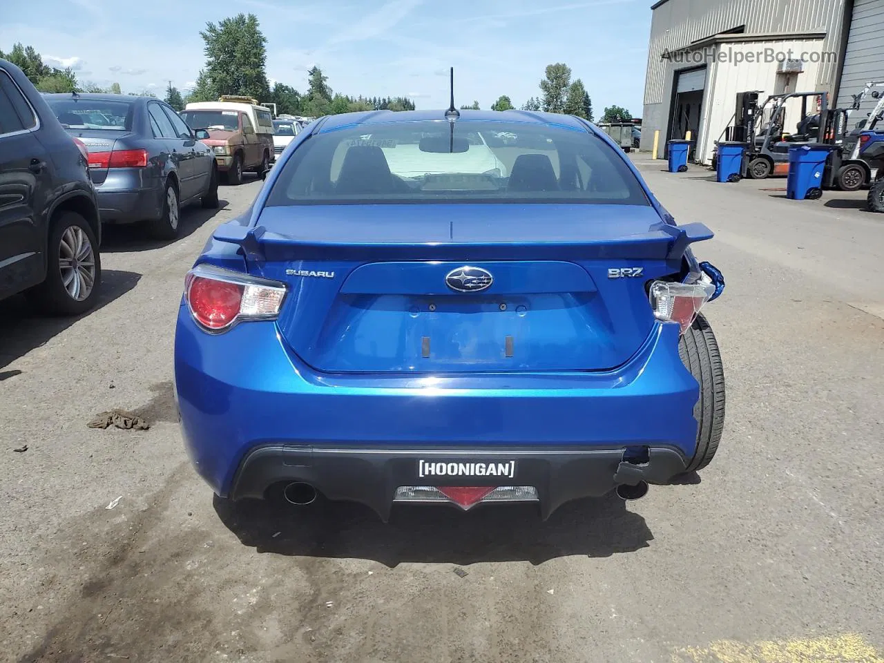 2014 Subaru Brz 2.0 Limited Blue vin: JF1ZCAC11E8603773