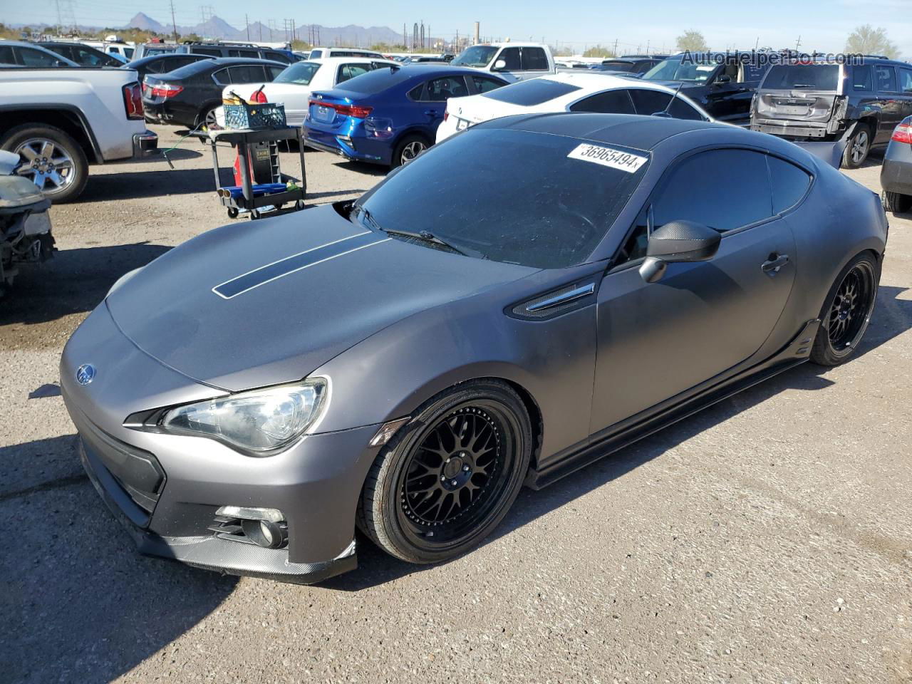 2014 Subaru Brz 2.0 Limited Charcoal vin: JF1ZCAC12E9602738