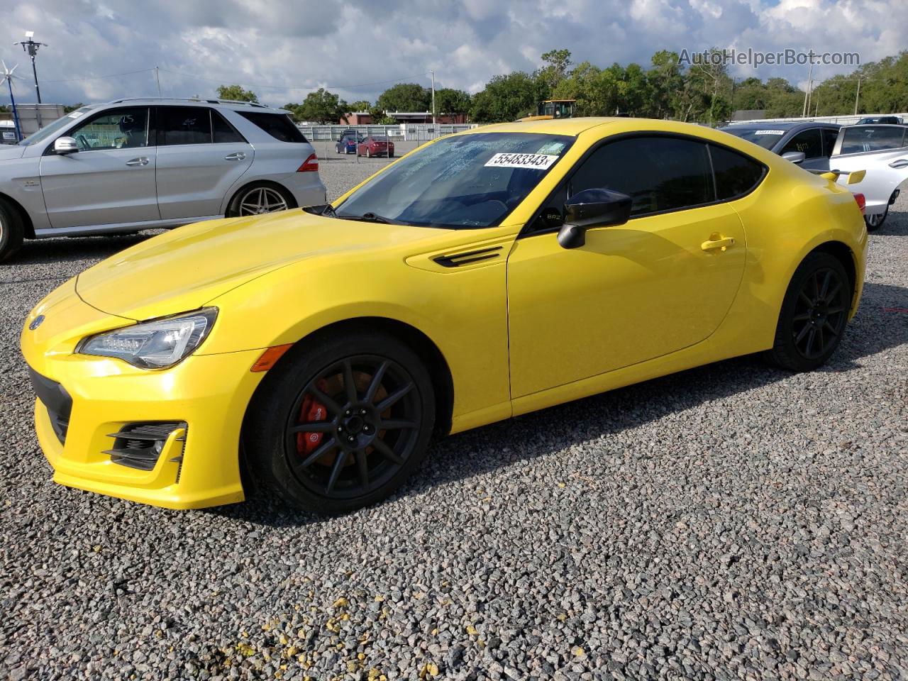 2017 Subaru Brz 2.0 Limited Yellow vin: JF1ZCAC12H9601173