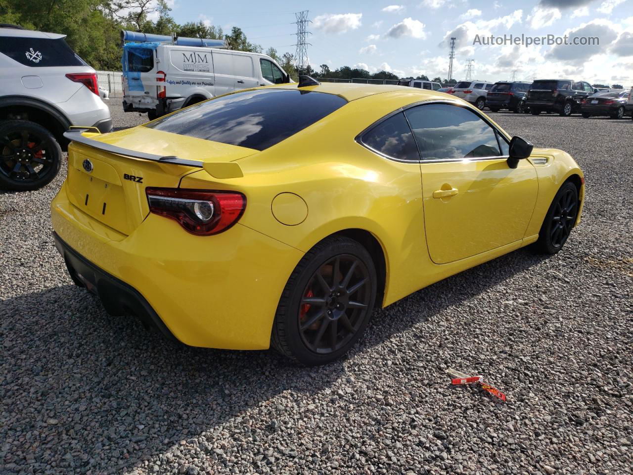 2017 Subaru Brz 2.0 Limited Yellow vin: JF1ZCAC12H9601173