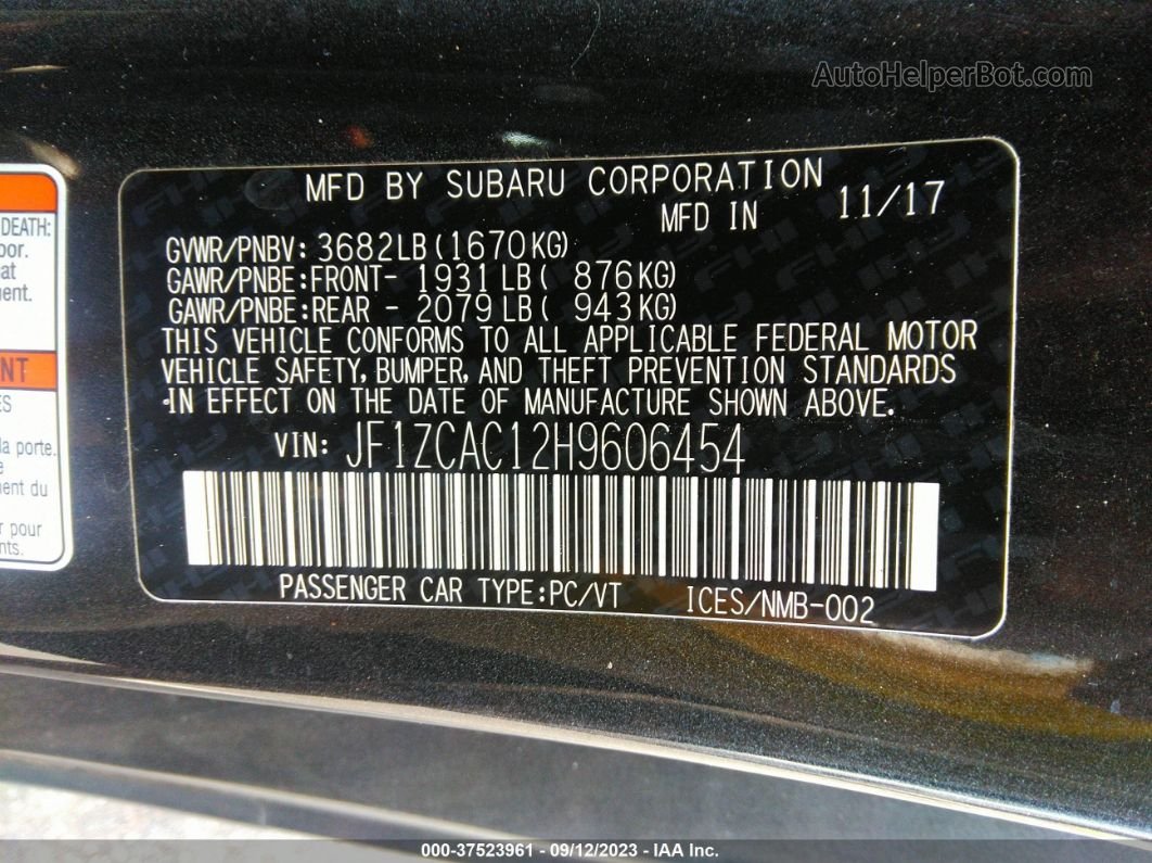 2017 Subaru Brz Limited Gray vin: JF1ZCAC12H9606454