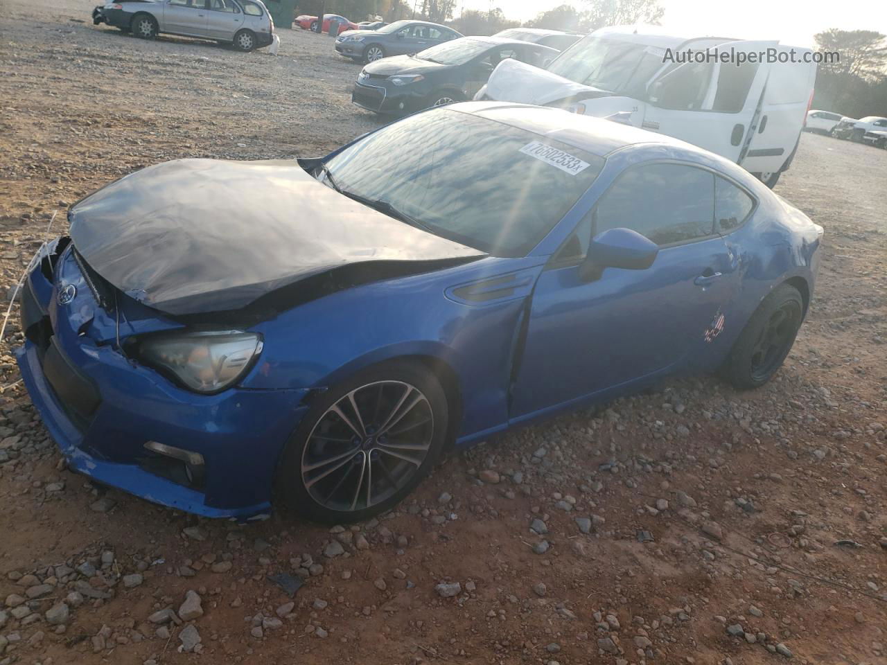 2014 Subaru Brz 2.0 Limited Blue vin: JF1ZCAC13E9602165