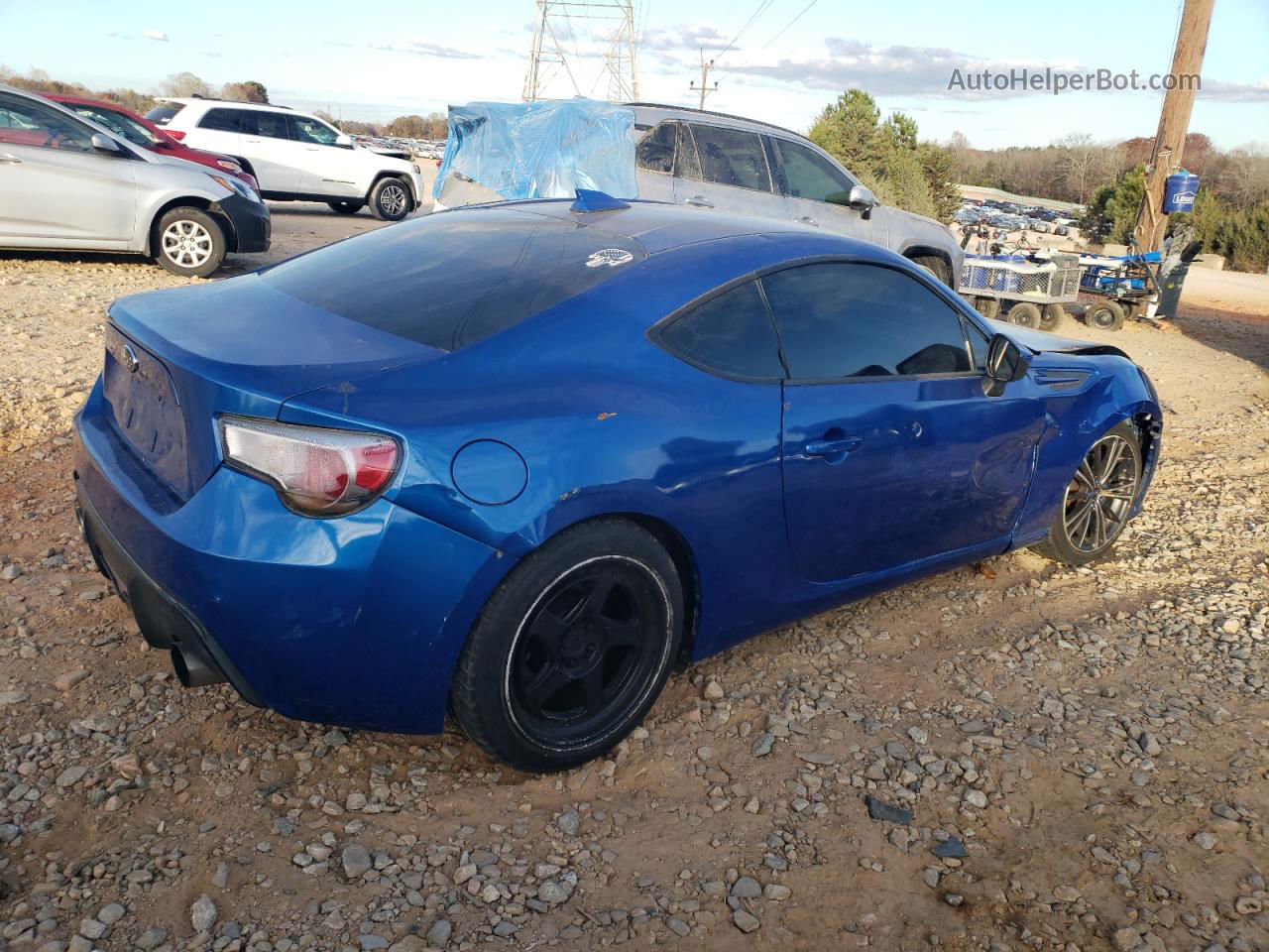 2014 Subaru Brz 2.0 Limited Blue vin: JF1ZCAC13E9602165