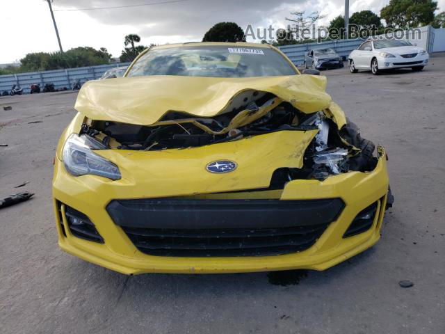 2017 Subaru Brz 2.0 Limited Yellow vin: JF1ZCAC13H9601618