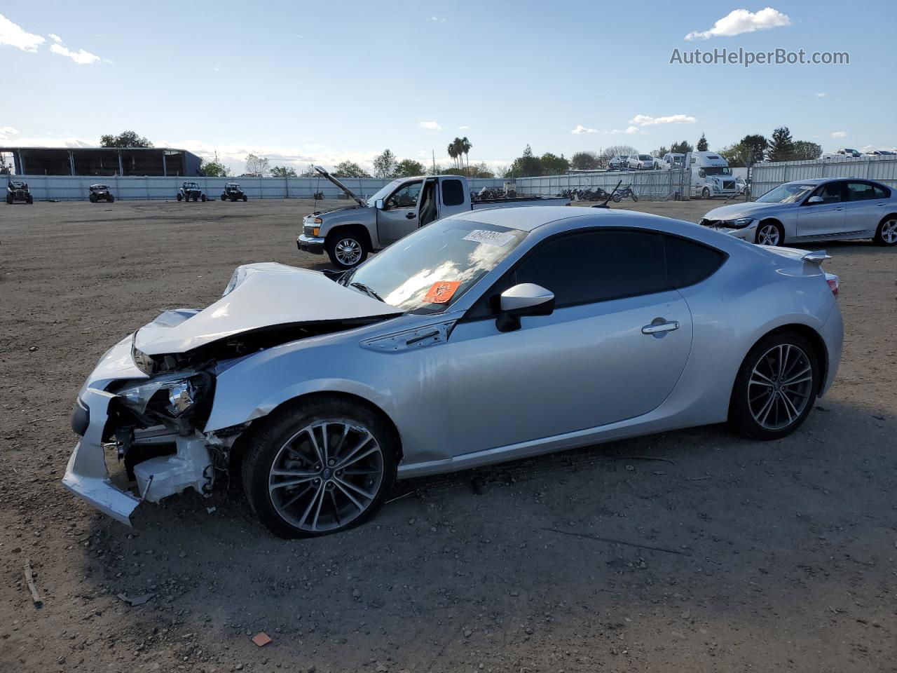 2014 Subaru Brz 2.0 Limited Silver vin: JF1ZCAC14E8602827