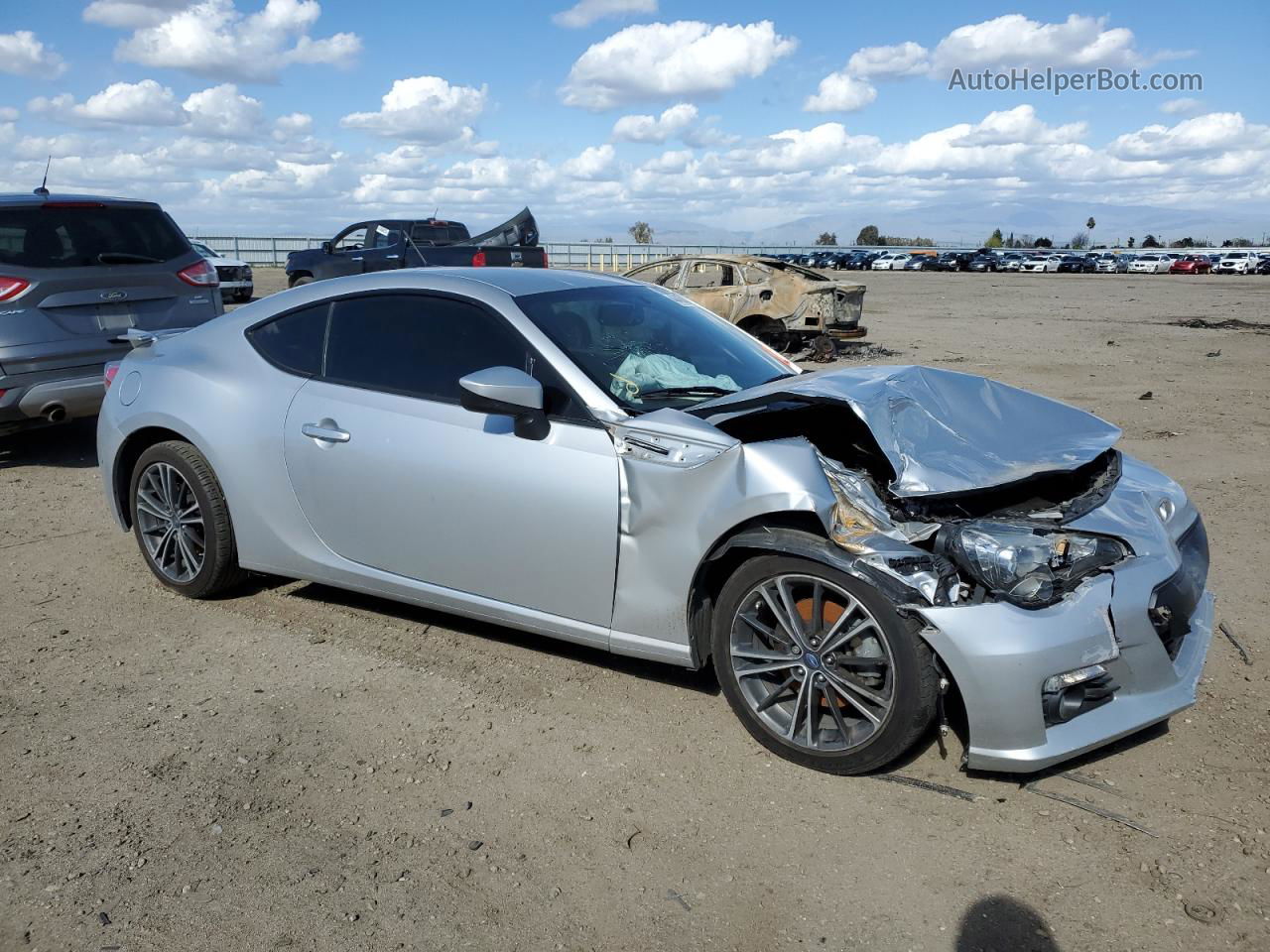 2014 Subaru Brz 2.0 Limited Silver vin: JF1ZCAC14E8602827