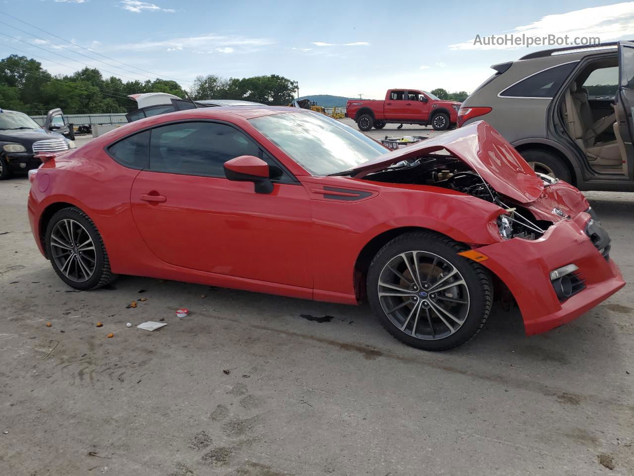 2014 Subaru Brz 2.0 Limited Red vin: JF1ZCAC14E9600702