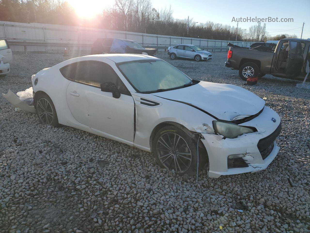 2014 Subaru Brz 2.0 Limited White vin: JF1ZCAC14E9605012