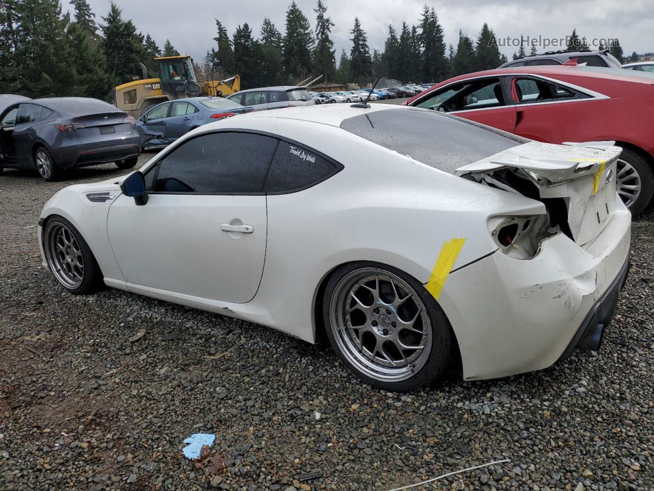 2014 Subaru Brz 2.0 Limited White vin: JF1ZCAC15E9603527