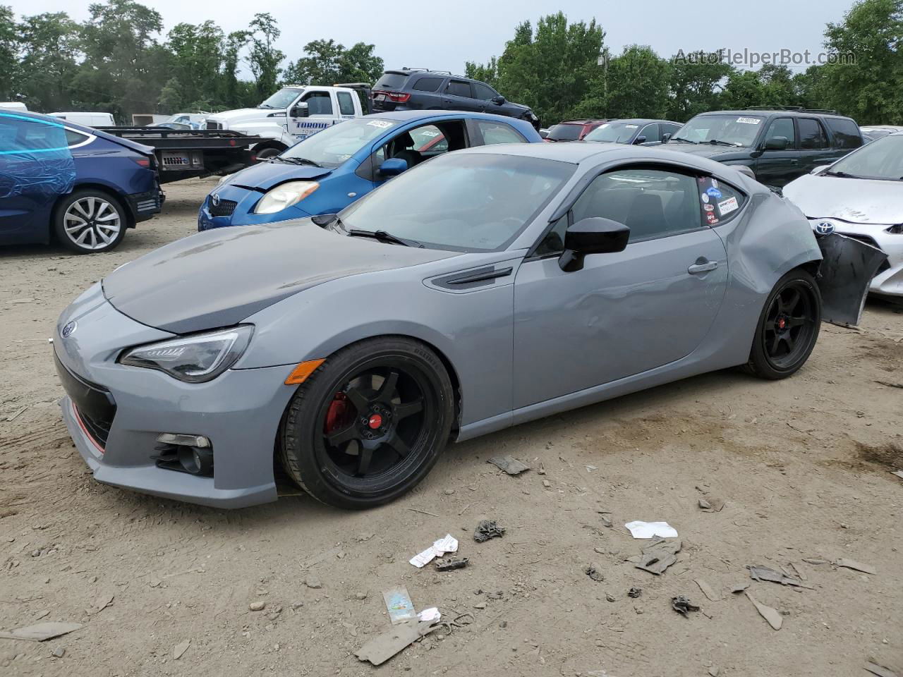 2014 Subaru Brz 2.0 Limited Gray vin: JF1ZCAC15E9605200