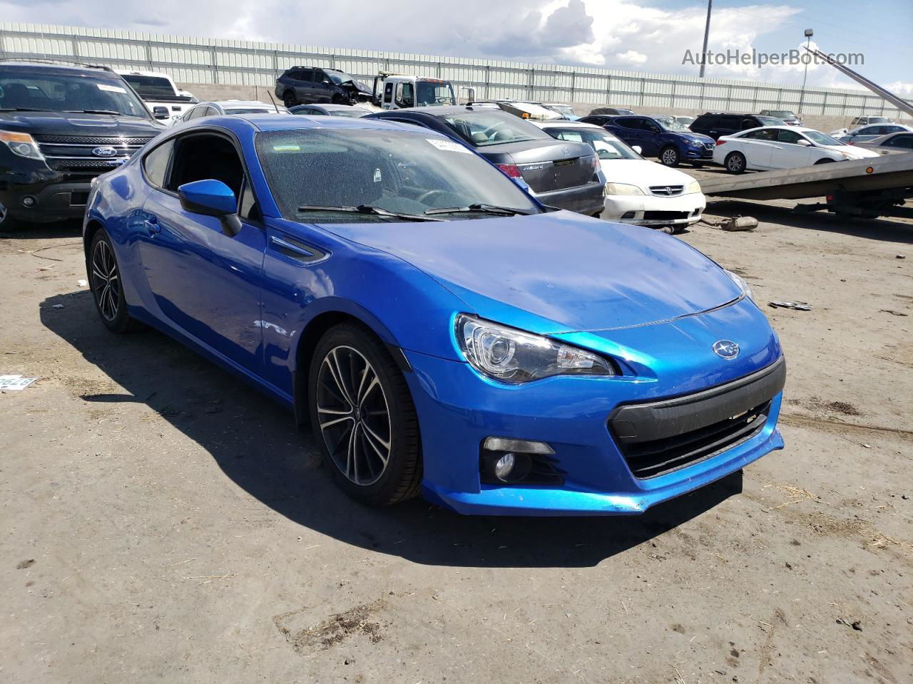 2013 Subaru Brz 2.0 Limited Blue vin: JF1ZCAC16D2602877