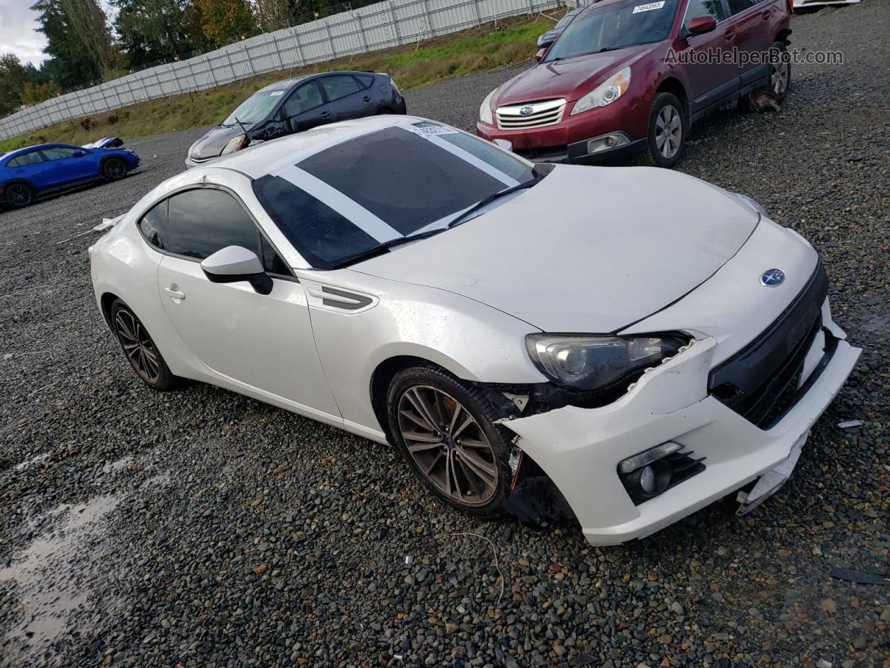 2014 Subaru Brz 2.0 Limited White vin: JF1ZCAC16E8601811