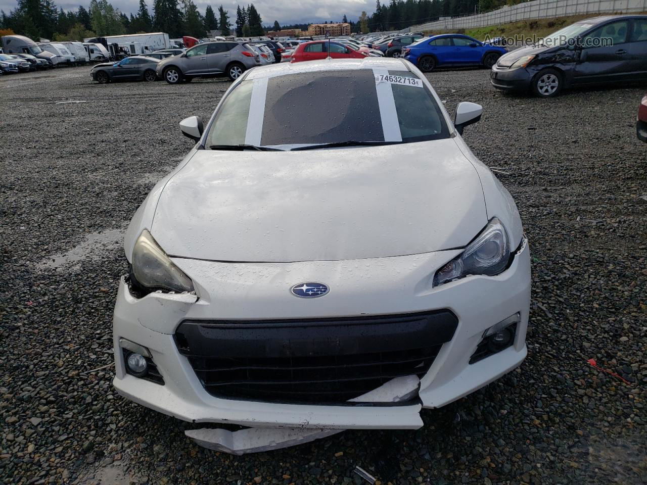 2014 Subaru Brz 2.0 Limited White vin: JF1ZCAC16E8601811