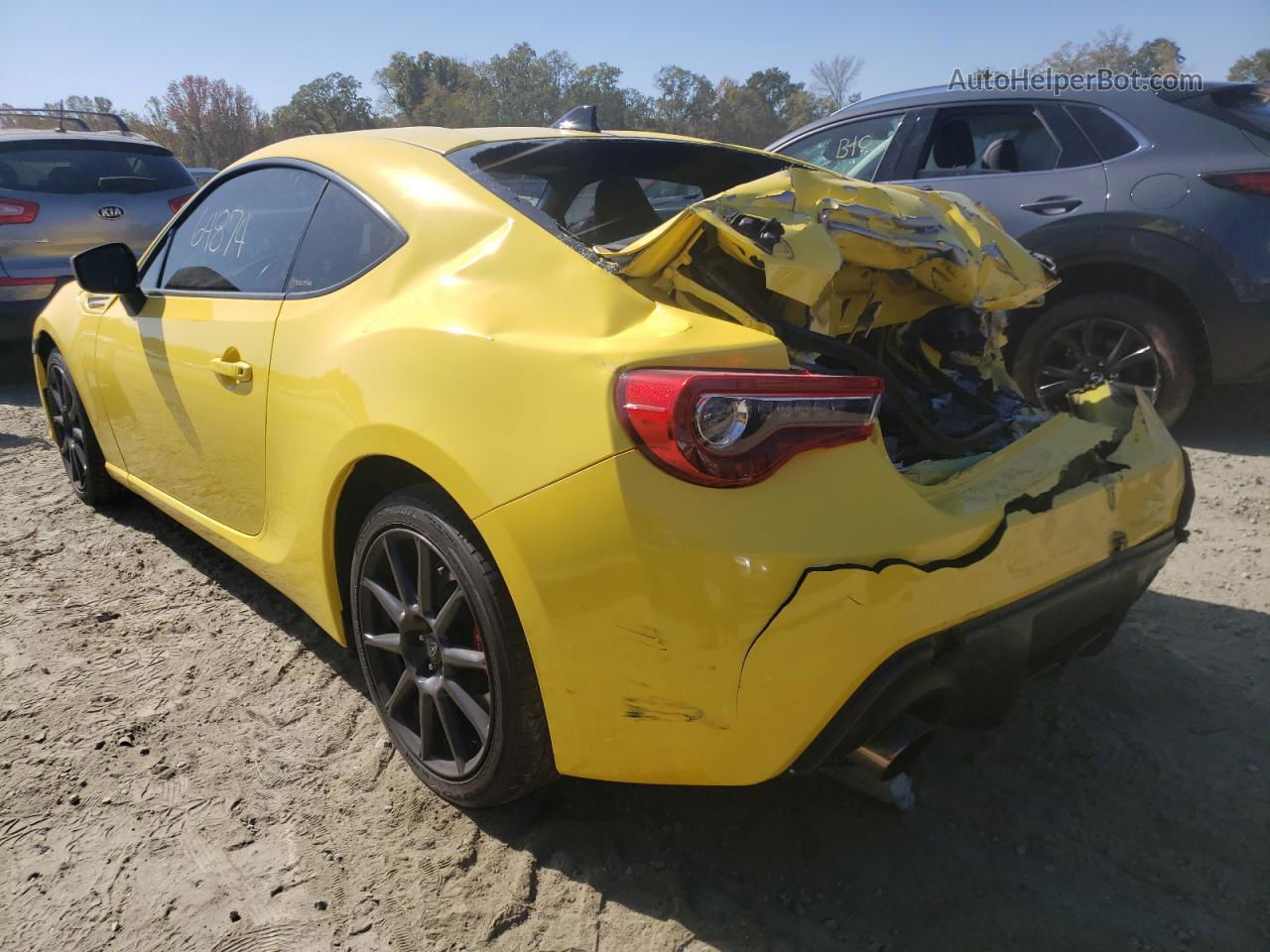 2017 Subaru Brz 2.0 Limited Yellow vin: JF1ZCAC16H9601435