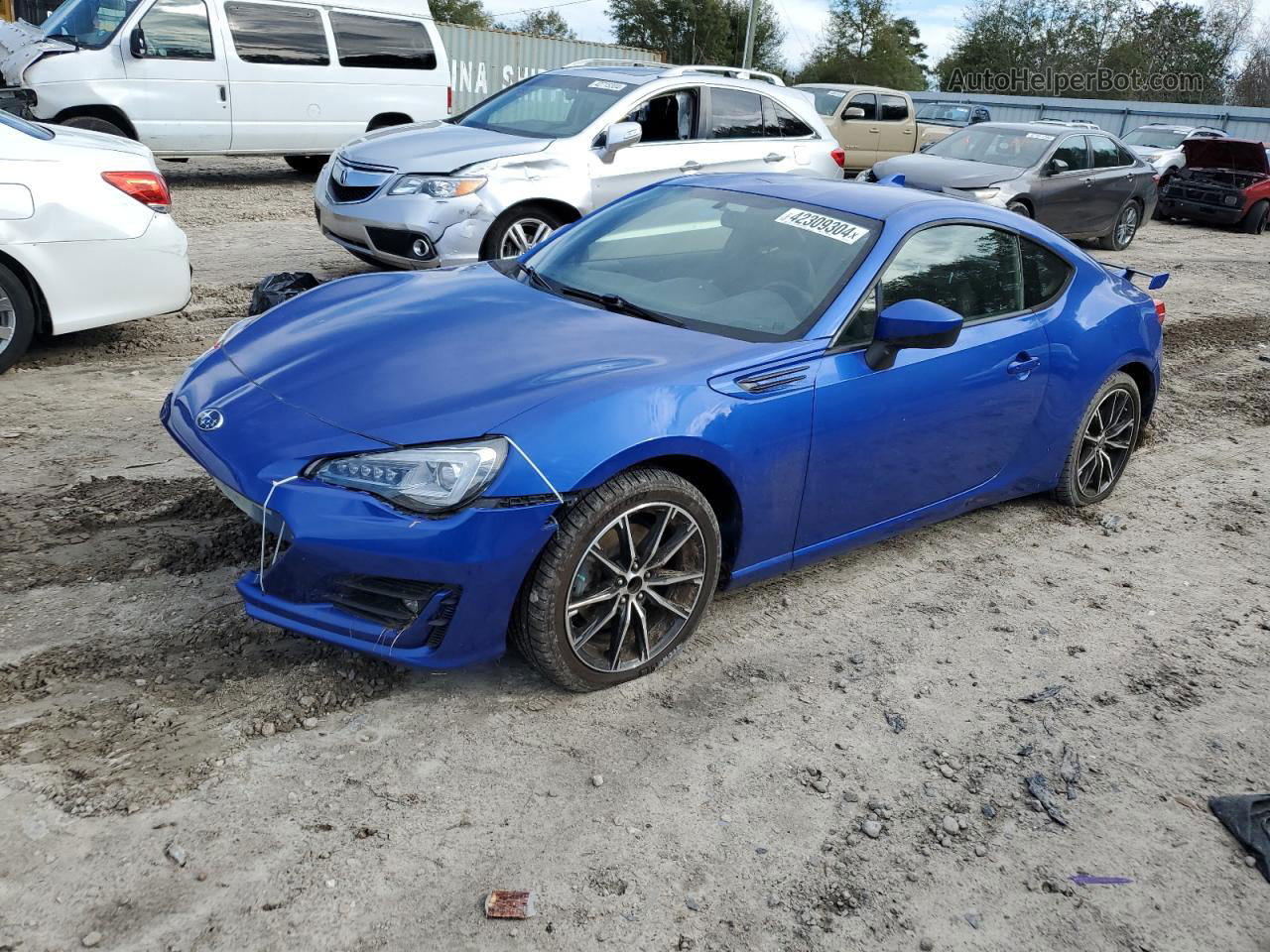 2017 Subaru Brz 2.0 Limited Blue vin: JF1ZCAC16H9604979