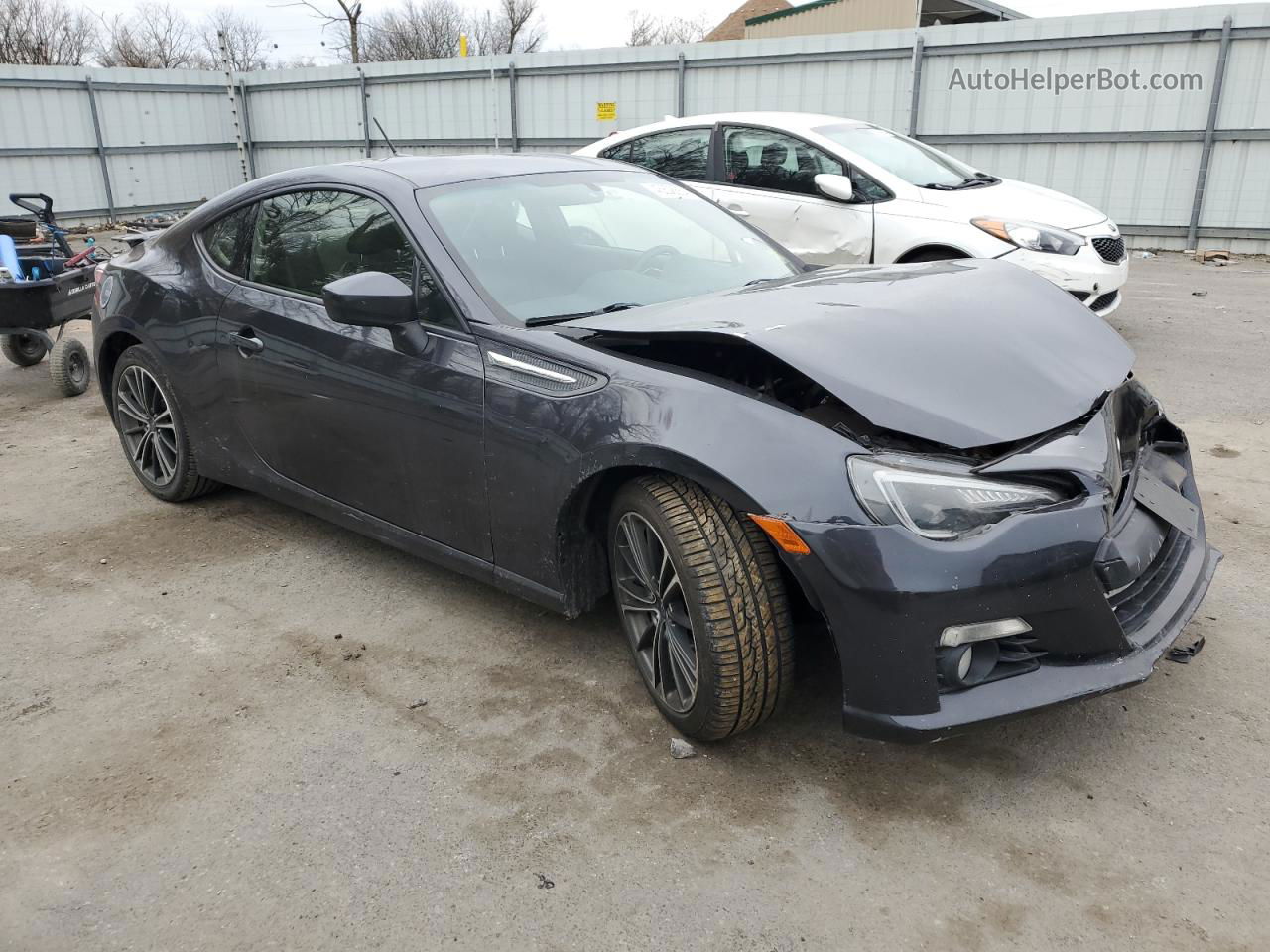 2014 Subaru Brz 2.0 Limited Gray vin: JF1ZCAC17E8602983