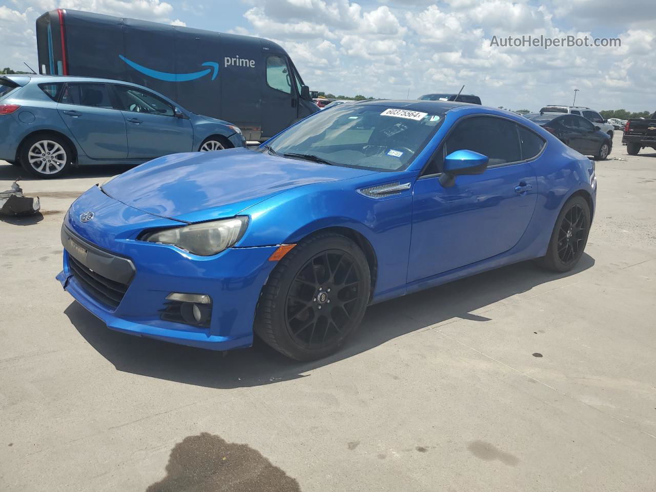 2014 Subaru Brz 2.0 Limited Blue vin: JF1ZCAC17E9603593