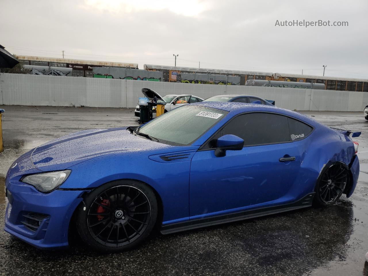 2017 Subaru Brz 2.0 Limited Blue vin: JF1ZCAC17H8606164