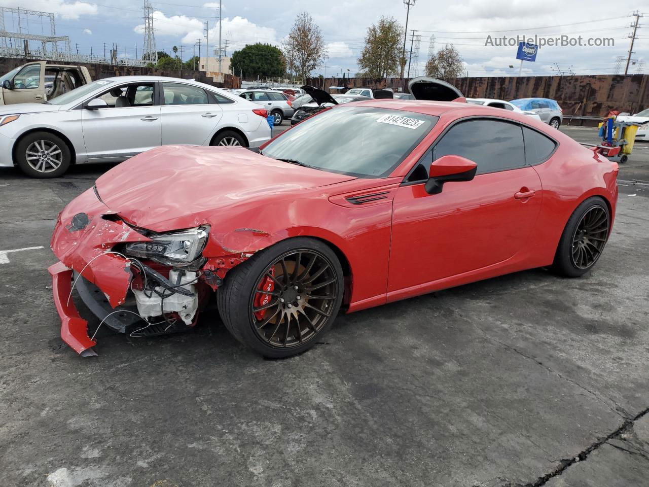 2017 Subaru Brz 2.0 Limited Red vin: JF1ZCAC17H9603436