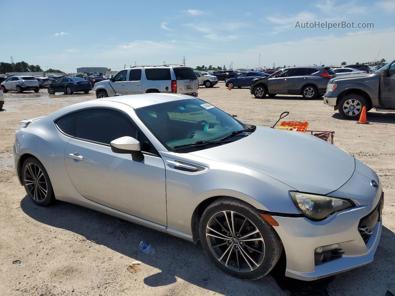 2013 Subaru Brz 2.0 Limited Silver vin: JF1ZCAC18D1611568