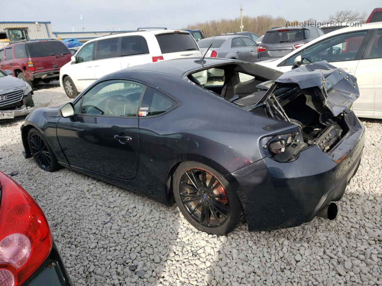 2014 Subaru Brz 2.0 Limited Gray vin: JF1ZCAC19E9604602