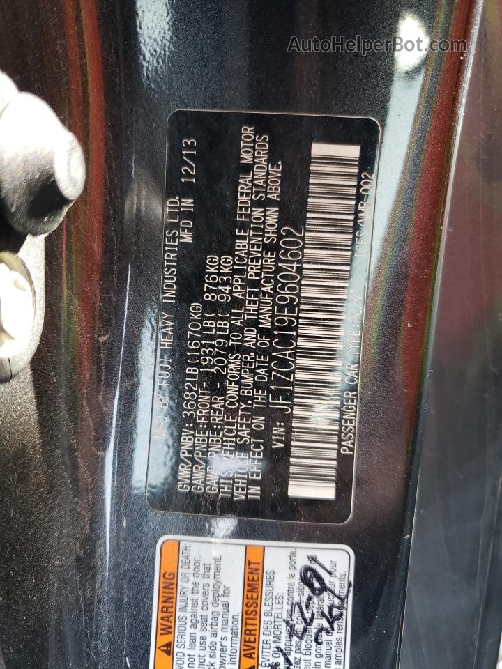 2014 Subaru Brz 2.0 Limited Серый vin: JF1ZCAC19E9604602