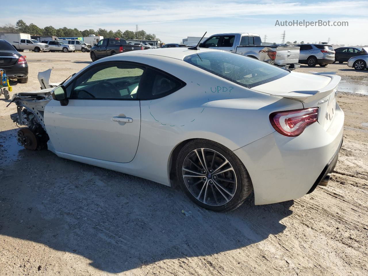 2014 Subaru Brz 2.0 Limited White vin: JF1ZCAC19E9604664