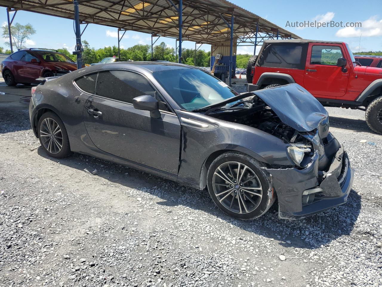 2014 Subaru Brz 2.0 Limited Gray vin: JF1ZCAC1XE8600127