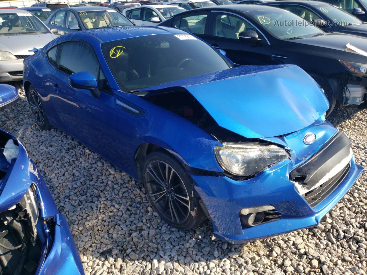 2014 Subaru Brz 2.0 Limited Blue vin: JF1ZCAC1XE9604432