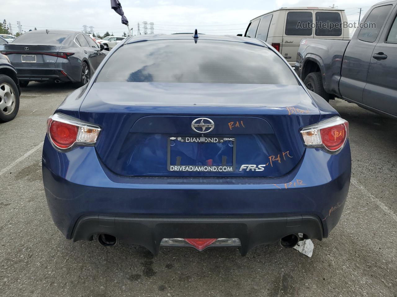 2015 Toyota Scion Fr-s  Blue vin: JF1ZNAA1XF8707497