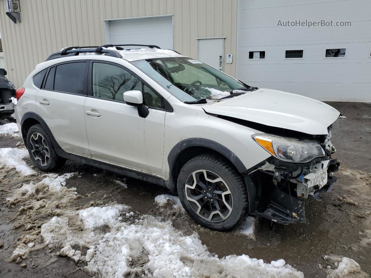 2016 Subaru Crosstrek Premium White vin: JF2GPABC2G8257942