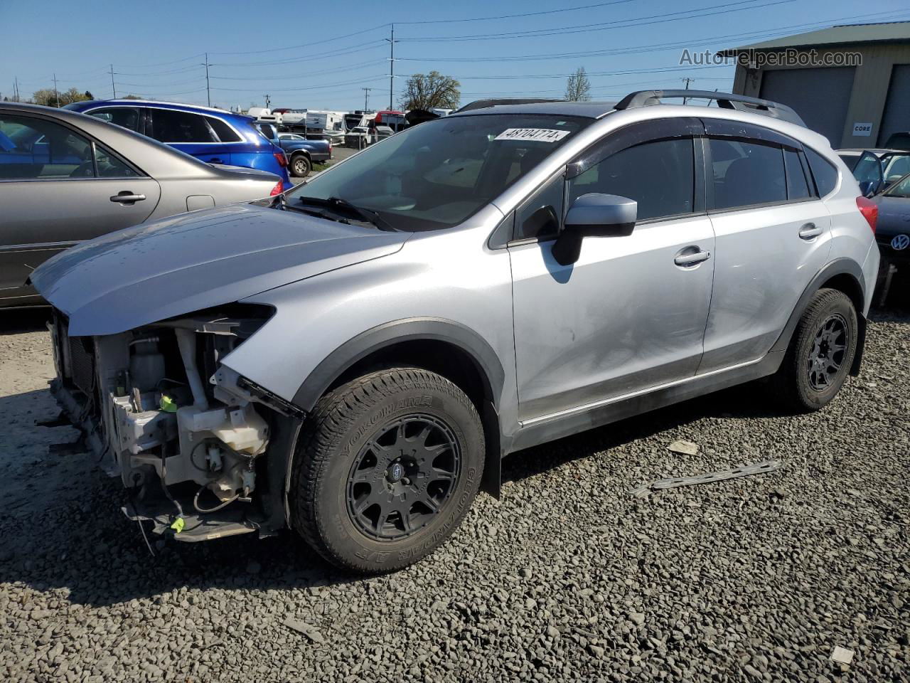 2016 Subaru Crosstrek Premium Silver vin: JF2GPABC3G8249915