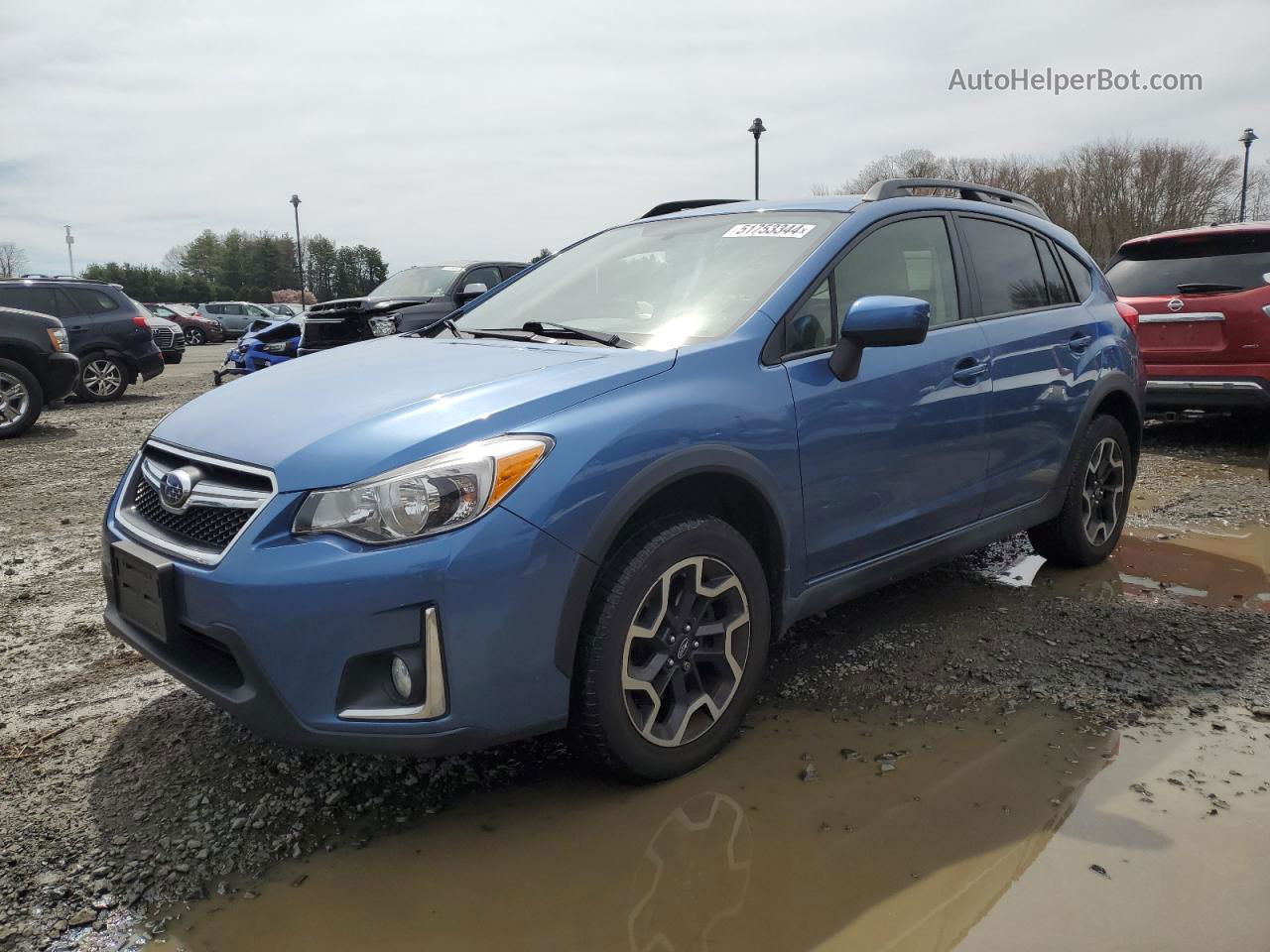 2016 Subaru Crosstrek Premium Синий vin: JF2GPABC4G8314657