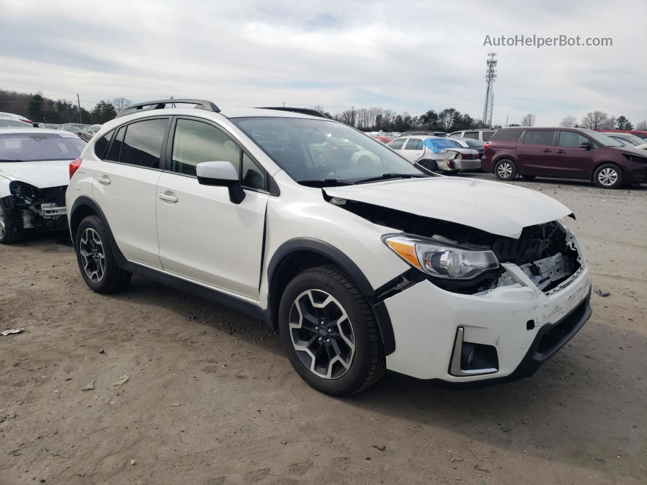 2016 Subaru Crosstrek Premium White vin: JF2GPABC5G8220397