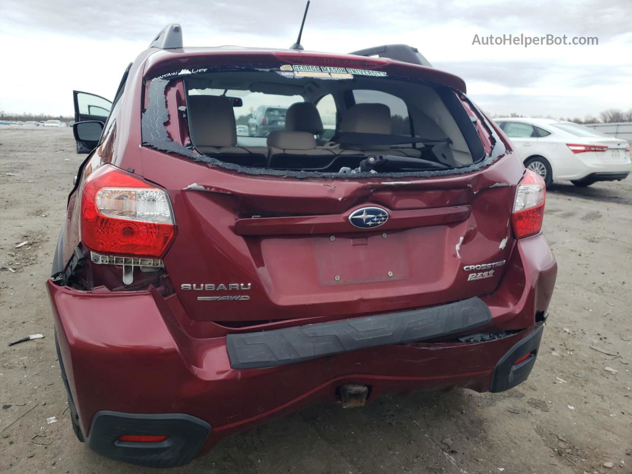 2016 Subaru Crosstrek Premium Red vin: JF2GPABC5G8240178