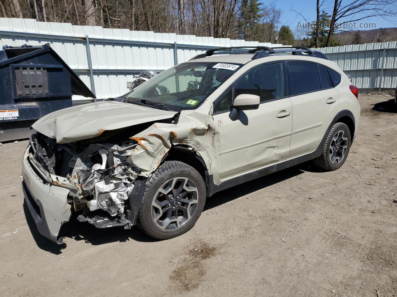 2016 Subaru Crosstrek Premium Cream vin: JF2GPABC5G8242979