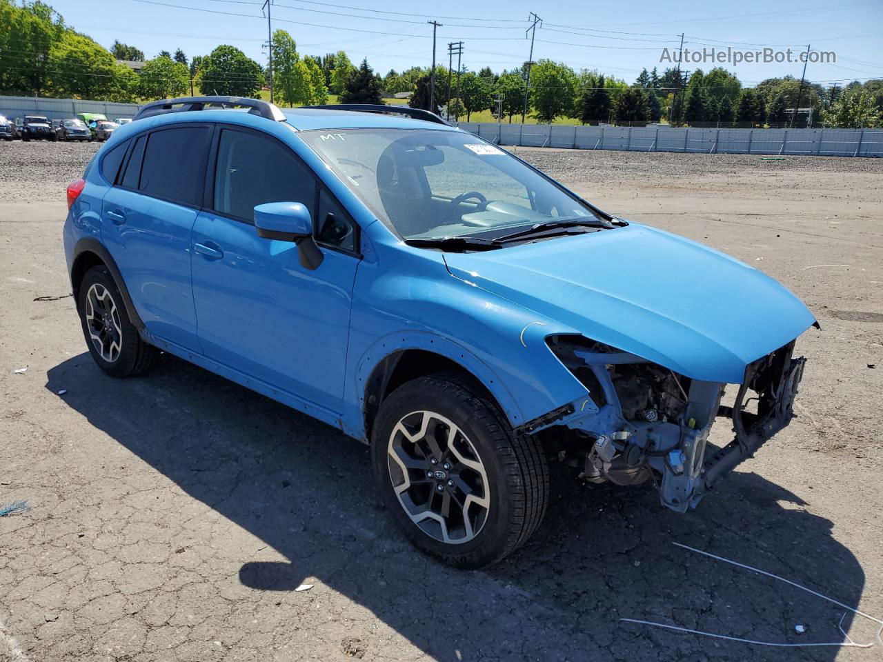 2016 Subaru Crosstrek Premium Blue vin: JF2GPABC5G8273844