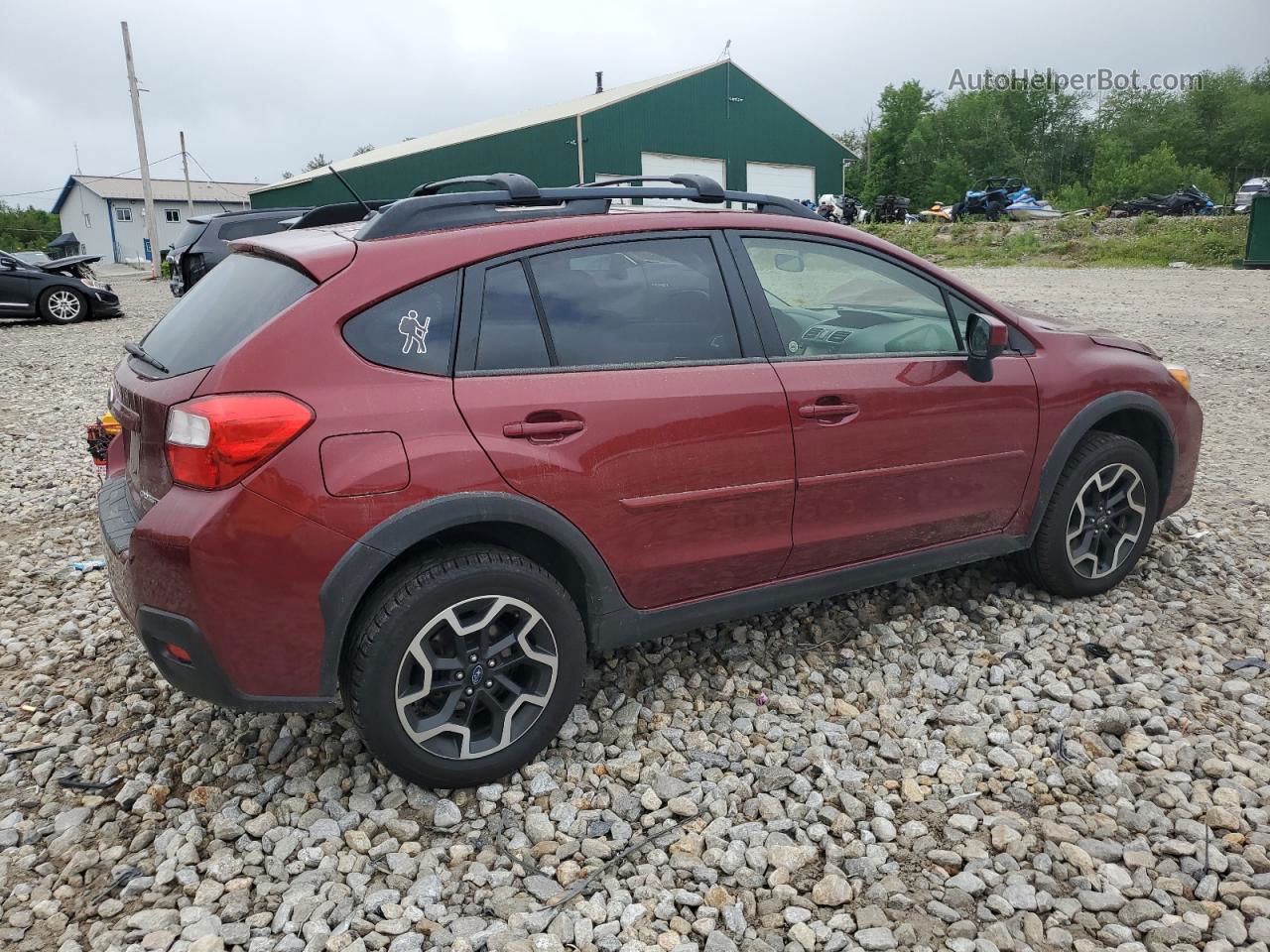 2016 Subaru Crosstrek Premium Burgundy vin: JF2GPABC5GH322315