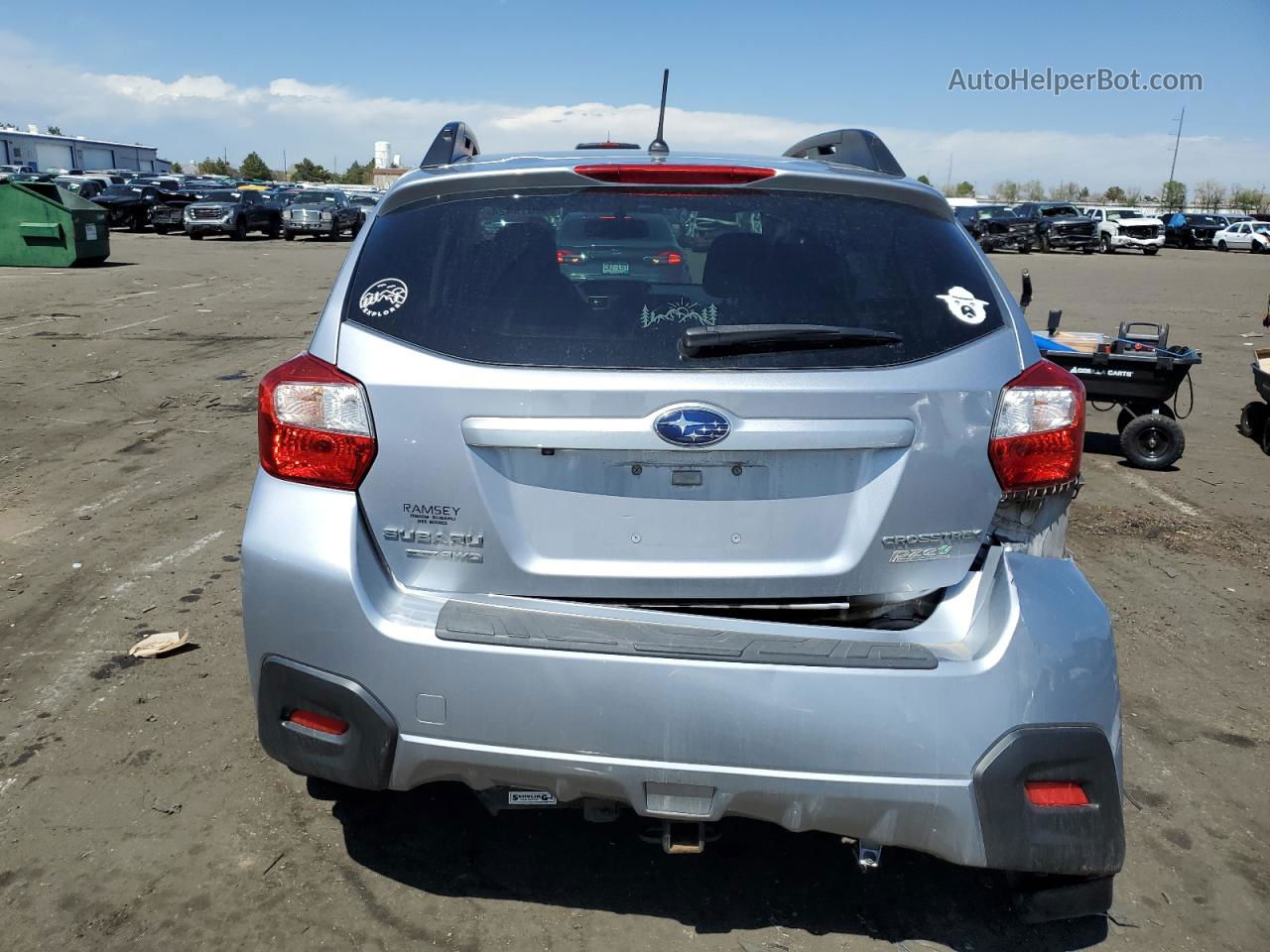 2016 Subaru Crosstrek Premium Silver vin: JF2GPABC6G8254767